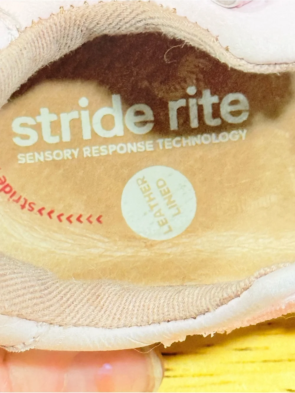 Stride Rite Coraline Light Pink Leather Double-Strap Mary Jane Shoes Size 7.5